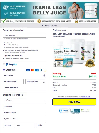 ikaria lean belly juice order slip